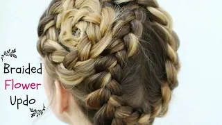 Flower Braided Updo | Braided Hairstyles | Braidsandstyles12