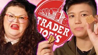 Kristin And Jen Try Every Trader Joe's Snack Bar | Kitchen & Jorn