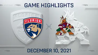 NHL Highlights | Panthers vs. Coyotes - Dec 10, 2021