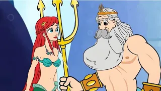 The Little Mermaid Episode 9 | Great Fire | Princess Stories & Fairy Tales