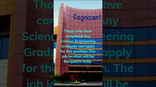 Cognizant Off Campus Drive 2023 For Freshers