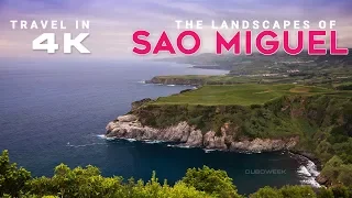 The Landscapes of Sao Miguel, Azores, Portugal, 4K
