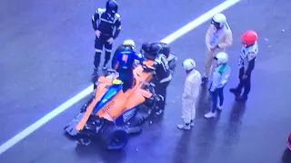 Norris big crash SPA