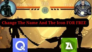 Shadow Fight How to change icon and name FOR FREE!!! 😮😮😮