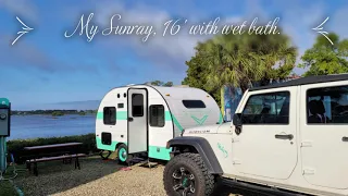 Chrissy's Solo Small Camper Trips, Repairs, Mods and Campground reviews. Solo female camper trailer.