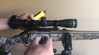 Scope Mounting with picatiny/weaver style base plate.