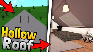 HOW TO BUILD a HOLLOW ROOF in Bloxburg!