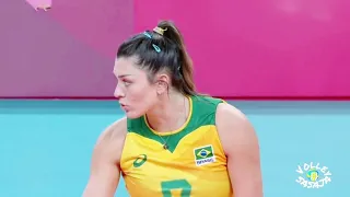 Day 1 Rosamaria on court - Brasil vs Korea(olympic tokyo)