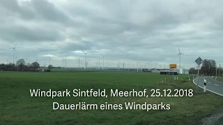 Der Lärm eines Windparks - So klingt ein Windpark in Deutschland - Sintfeld bei Meerhof