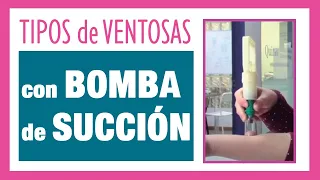 🍷 TIPOS DE VENTOSAS - CUPPING - VACUMTERAPIA1️⃣ VENTOSAS CON BOMBA DE SUCCIÓN