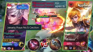 EPIC COMEBACK CECILION VS PRO FANNY!!- BUILD CECILION TERSAKIT 2022 - CECILION BEST BUILD 2022