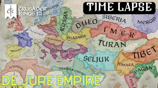 De Jure Empire Time Lapse Crusader Kings 3