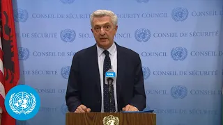 UNHCR on Refugees & the Israel-Palestine Crisis | Security Council Media Stakeout | United Nations