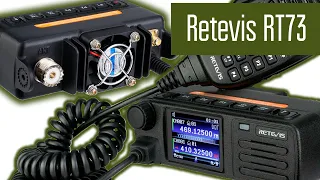 Retevis RT73. VHF + UHF, Analog, DMR, GPS, Recorder. Mini Car Radio