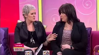 Bernie and Coleen Nolan on Lorraine ITV1 28/3/2011