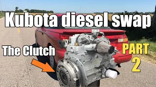 S2E24  Saturn SC1 gets a Kubota D722 Diesel engine swap. Today we fabricate the clutch