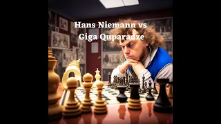 Hans Niemann vs Giga Quparadze: INTENSE Chess Match at World Blitz Championship 2022 #chess