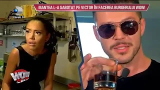 WOWBIZ (29.06.2017) - Andreea Mantea si Victor Slav au facut burgeri! Cine pe cine a sabotat