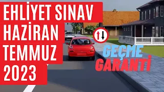 EHLİYET SINAV SORULARI 2023,  HAZİRAN TEMMUZ AYI EHLİYET SINAVI SORULARI