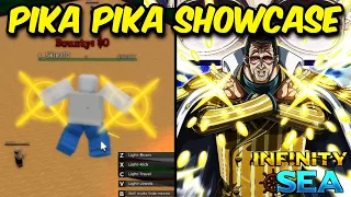 UPCOMING One Piece Game! Pika Pika / Light Light Fruit Showcase in Infinity Sea! ( Roblox )