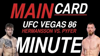 Best UFC Vegas 86 Bets | 60 Sec Full Card Breakdown | Hermansson vs. Pyfer | Main Card Minute