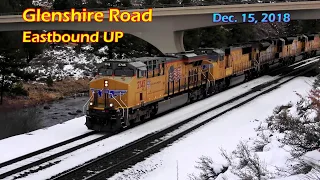 Awesome Trains at Donner Pass in the Snow!