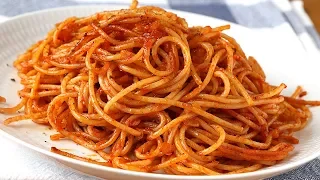 Espaguetis rojos FÁCIL ¡Solo 3 ingredientes!