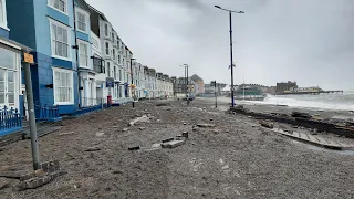 Storm Barra - Aberystwyth 7-8th December 2021 - Waves and Seafront Damage