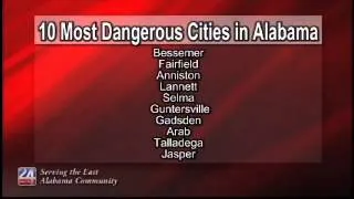 10 Most Dangerous Cities in Alabama