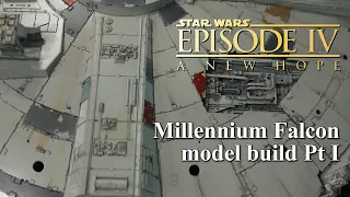 Bandai Perfect Grade 1/72 Millennium Falcon Build Pt 1 Plans, assembly and weathering