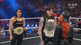 Rhea Ripley & Becky Lynch Segment + Brawl: Raw March 25 2024