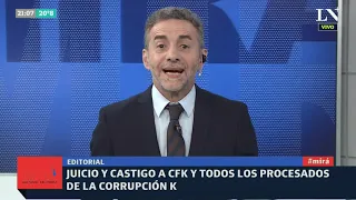 Luis Majul: Juicio y castigo a Cristina Kirchner y a todos los procesados de la corrupción K