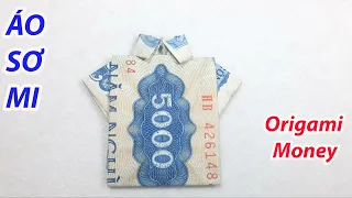 Cách gấp áo bằng tiền | Gấp tiền giấy | Origami Money