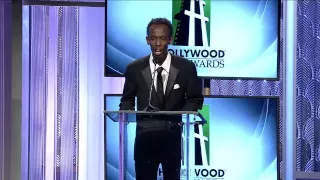 Barkhad Abdi Presents Hollywood Producer Award - HFA 2013