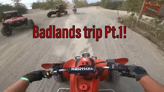 First time riding at Badlands Offroad Park! (Badlands Offroad Park Back The Blue Trip Pt.1)