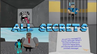 ALL SECRETS I found in GREAT SCHOOL BREAKOUT! (First Person Obby) plus Glitch and Spawn area!