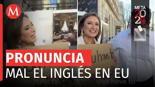 Xóchitl Gálvez capitaliza frase en inglés que generó controversia y críticas