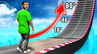 FRANKLIN vs 90° TREPPE in GTA 5!