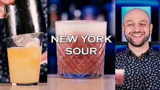 New York Sour whiskey & wine #shorts