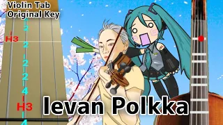 Hatsune Miku - Ievan Polkka (Play Along Violin Tab Tutorial)