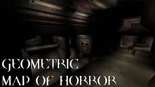 [Quake] Geometric Map of Horror (Blind Playthrough, Nightmare difficulty, No Saves)