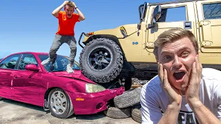 DESTROYING MY FRIENDS CAR AND BUYING HIM THE EXACT SAME CAR!!