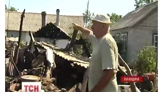На Луганщині терористи руйнують хати в мирних селах