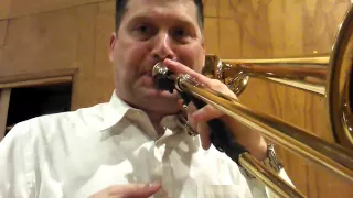 High and low range on the trombone