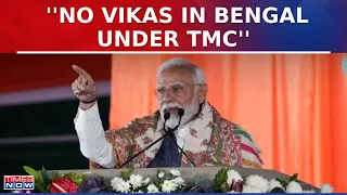 PM Modi Addresses Rally In Bardhaman, Attacks Mamata Banerjee, Says 'No Vikas In Bengal Under TMC'