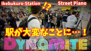 大観衆！大歓声！BTS - Dynamite を弾いたら駅が大変なことに…！(방탄소년단 防弾少年団)