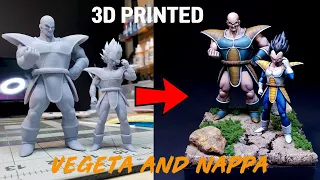 Painting 3D printed Dragon Ball characters/ 3디 프린트한 드래곤볼 캐릭터 도색하기.