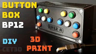 BP12 Button Box Assembly - USB - DIY 3D Print