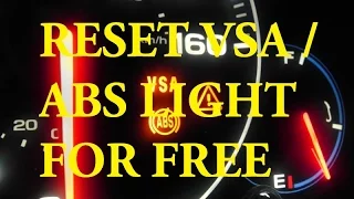(BEST METHOD) Acura & Honda  - How to Reset ABS Light VSA Light FREE