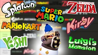 Every Nintendo Franchise RANKED in a Tier List!